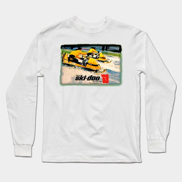 Ski-Doo 1 Long Sleeve T-Shirt by Midcenturydave